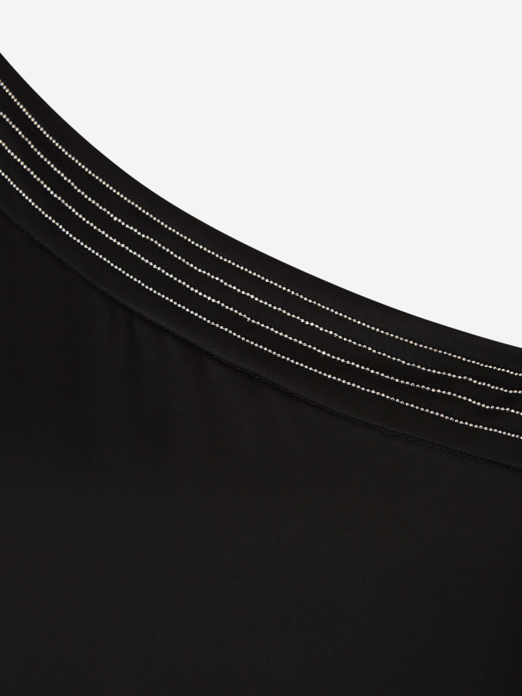 PESERICO ASYMMETRIC MIDI DRESS