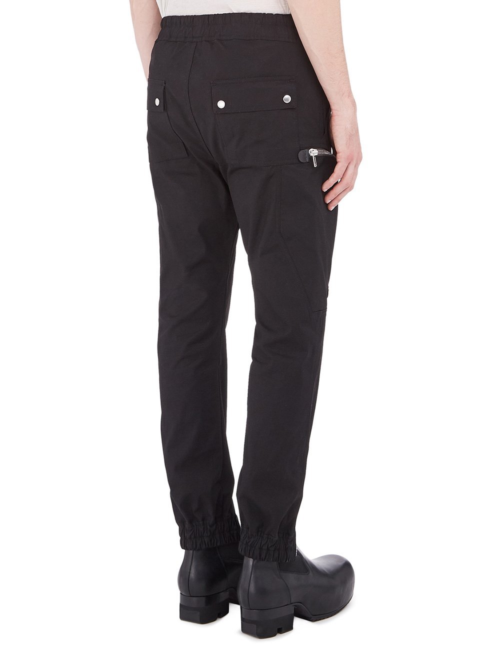 Shop Rick Owens Zip Details Trousers In Black