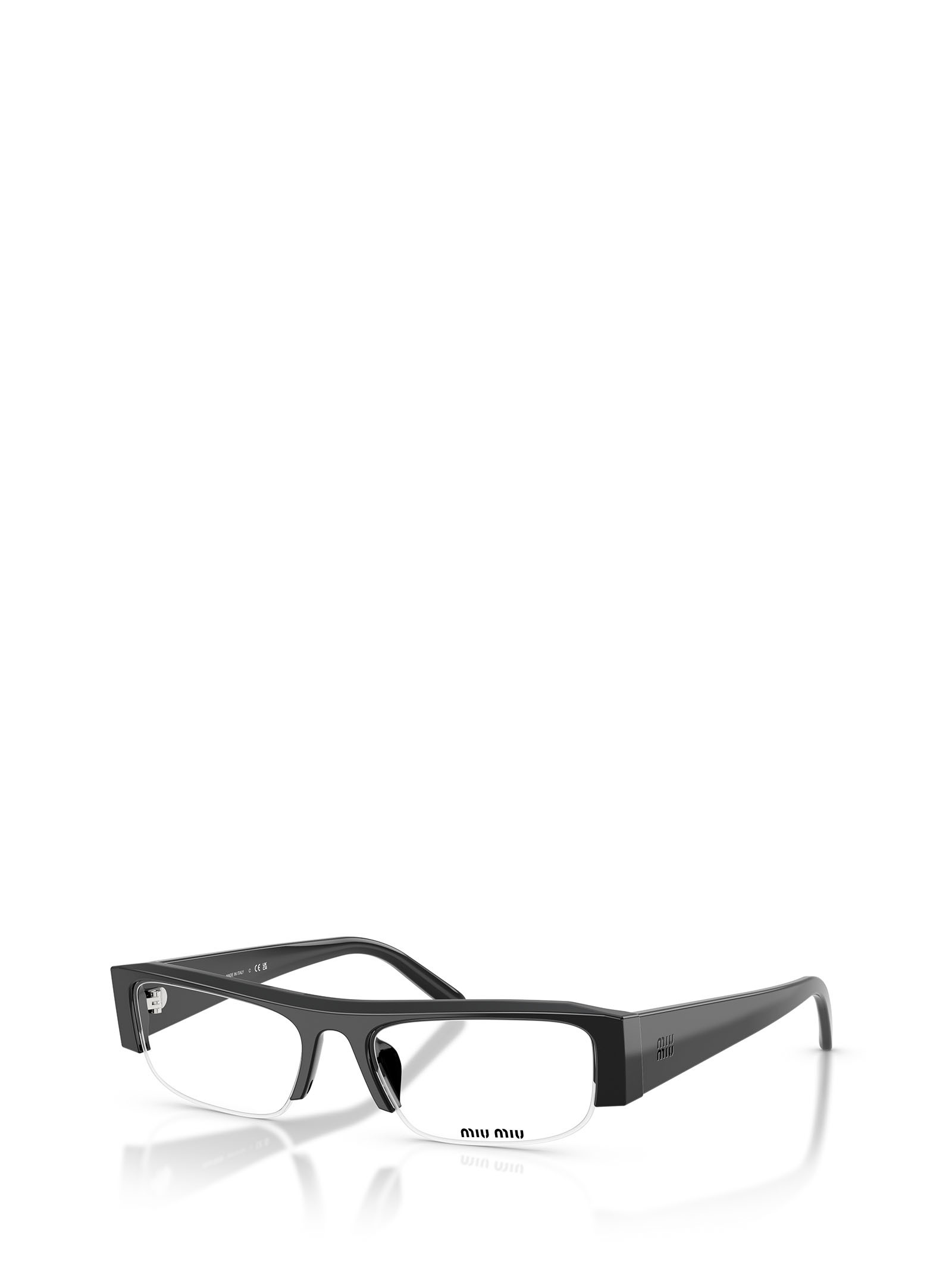 Miu Miu Rectangular Flat Mirror In Black