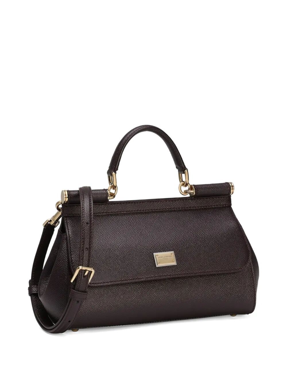 Dolce & Gabbana Dark Purple Sicily Medium Satchel