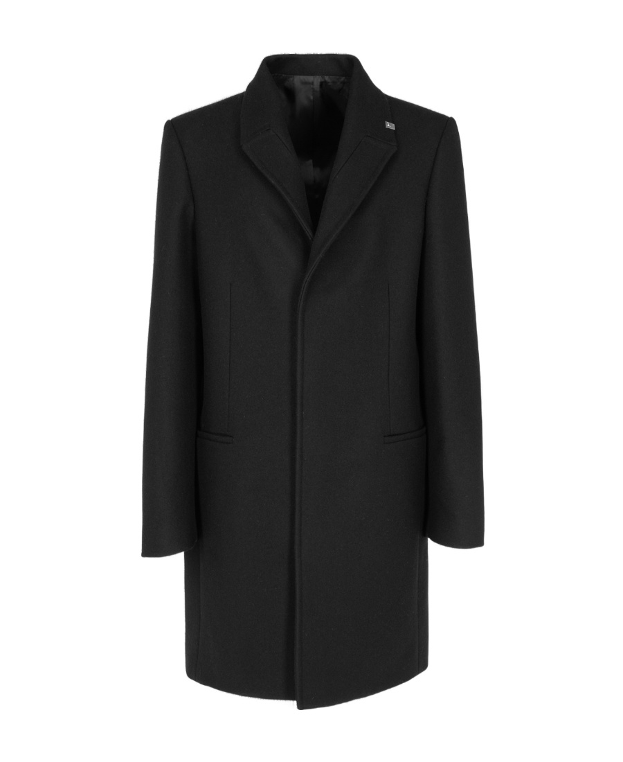 Alyx Long Lapel Coat In Black
