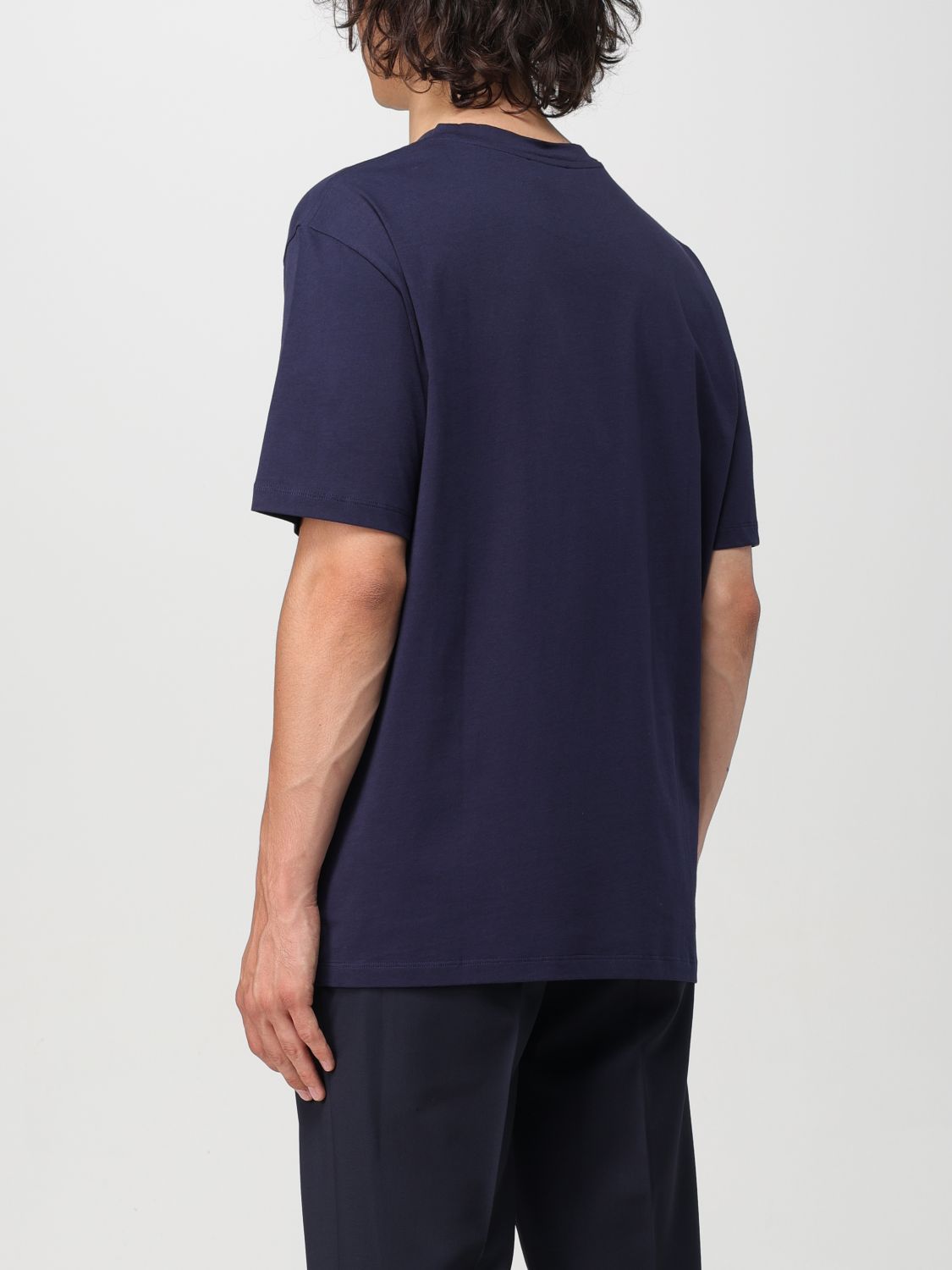 Shop Balmain Logo Embroidered Crewneck T-shirt In Black