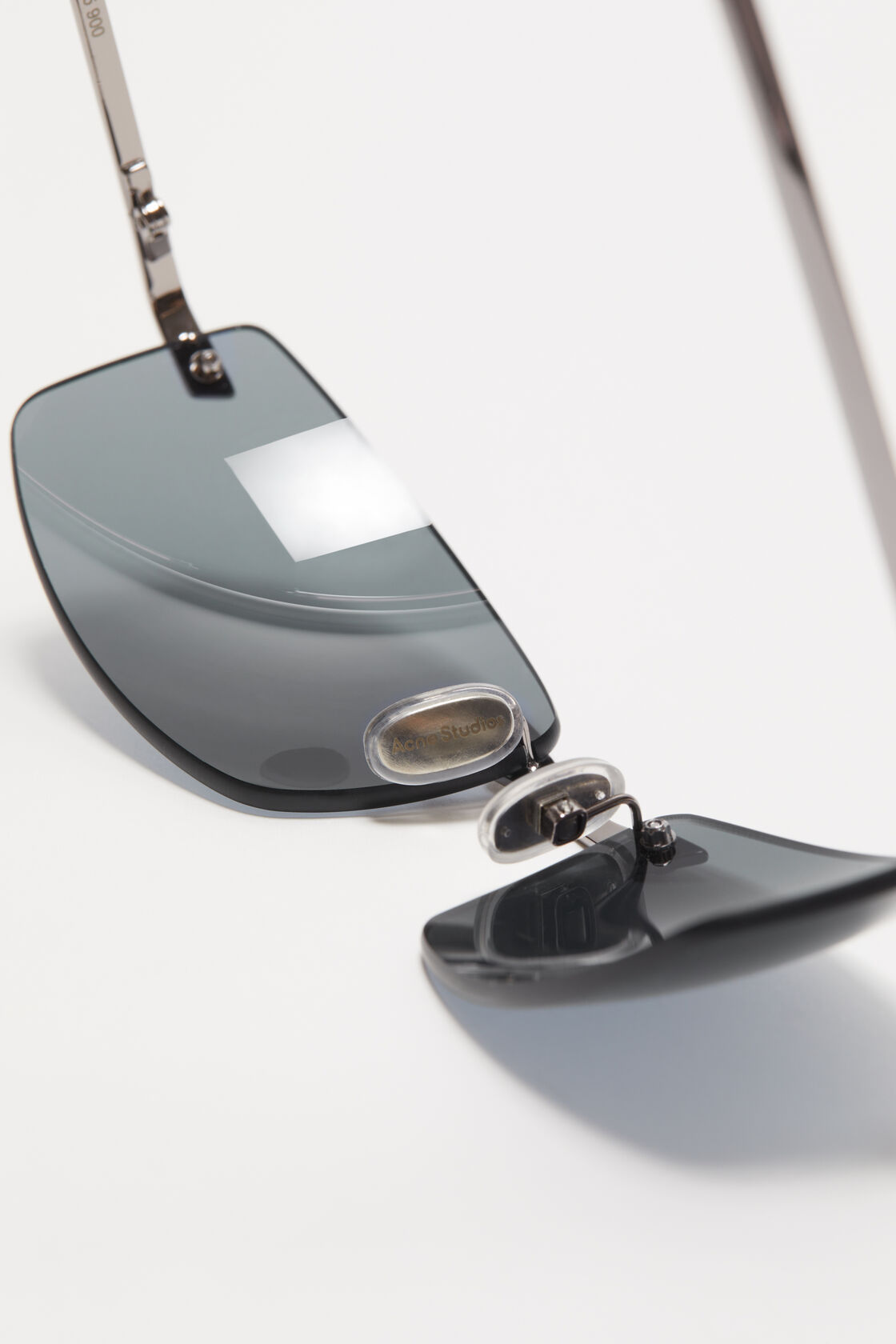 Acne Studios Rimless Sunglasses In Gray