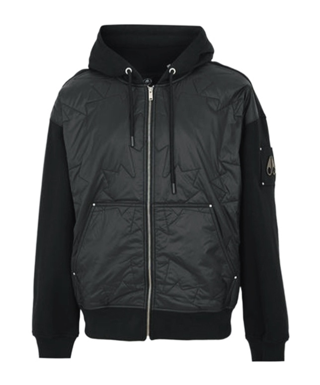 Moose Knuckles Long-sleeved Casual Jacket In Black