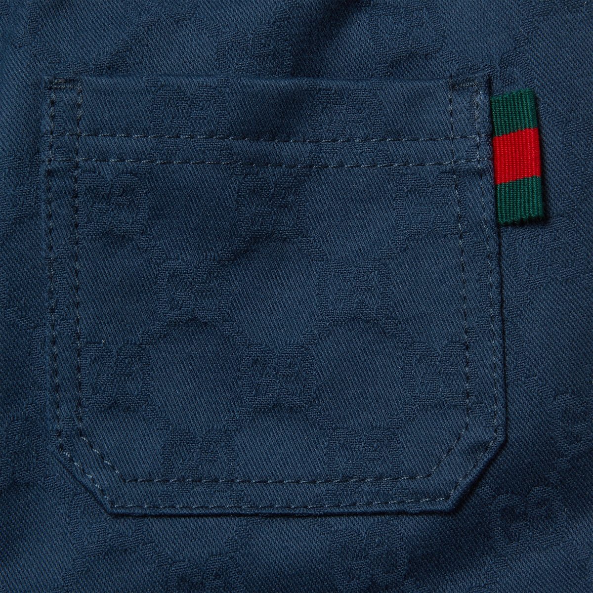 Gucci Elastic Waist Pants In Blue