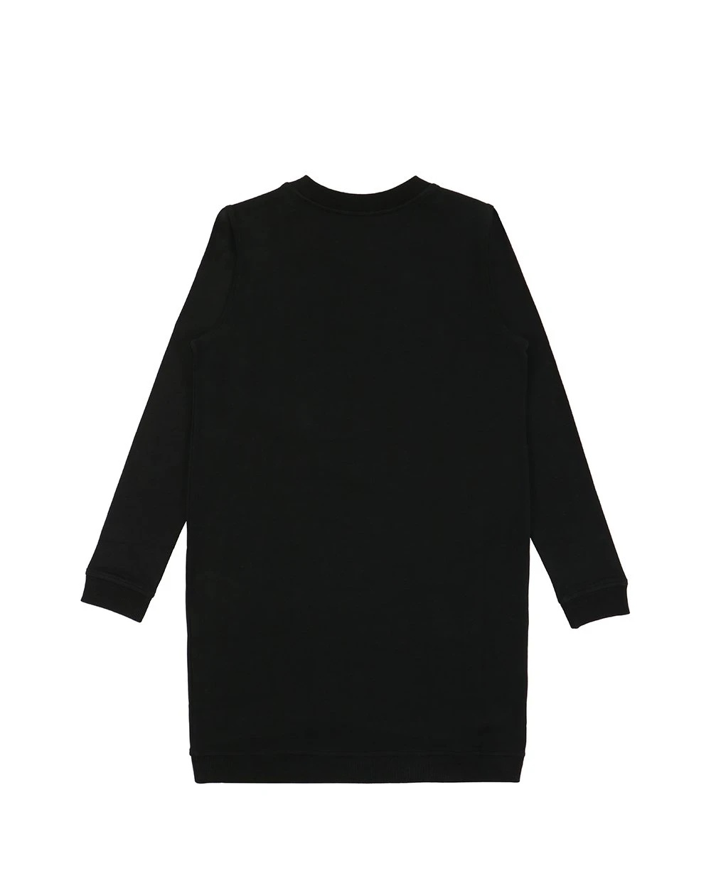 MOSCHINO PRINTED ROUND-NECK LONG-SLEEVED DRESS