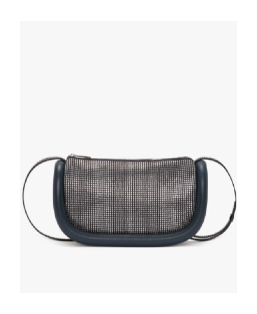 Jw Anderson Crystal-embellished Bumper-15 Crossbody Bag In Gray