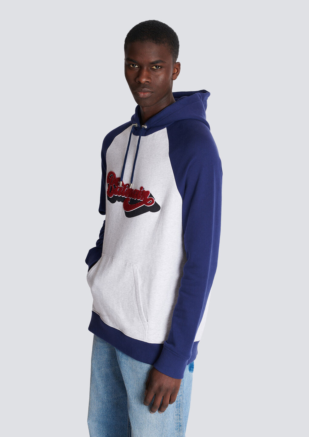 BALMAIN BALMAIN RETRO '70S HOODED SWEATSHIRT
