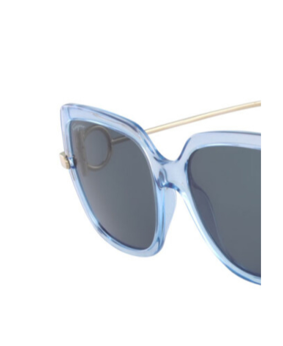 Ferragamo Logo Sunglasses In Gray