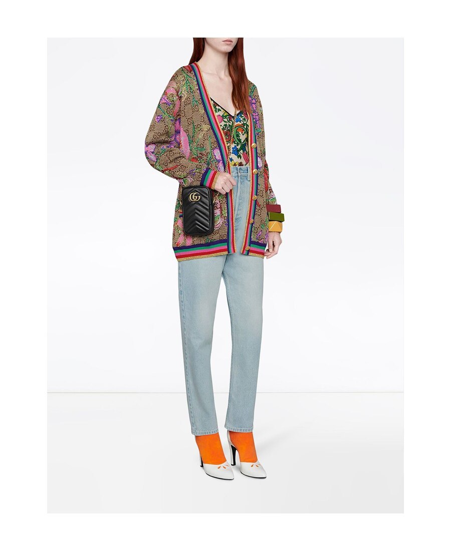 Gucci Pop Flora Print Swimsuit In Multicolor