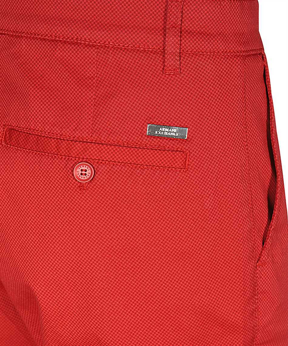 Armani Exchange Belt Loop Casual Pants In Red