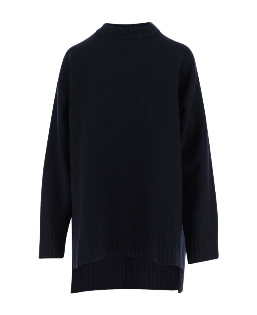 Jil Sander Long Sweater In Black
