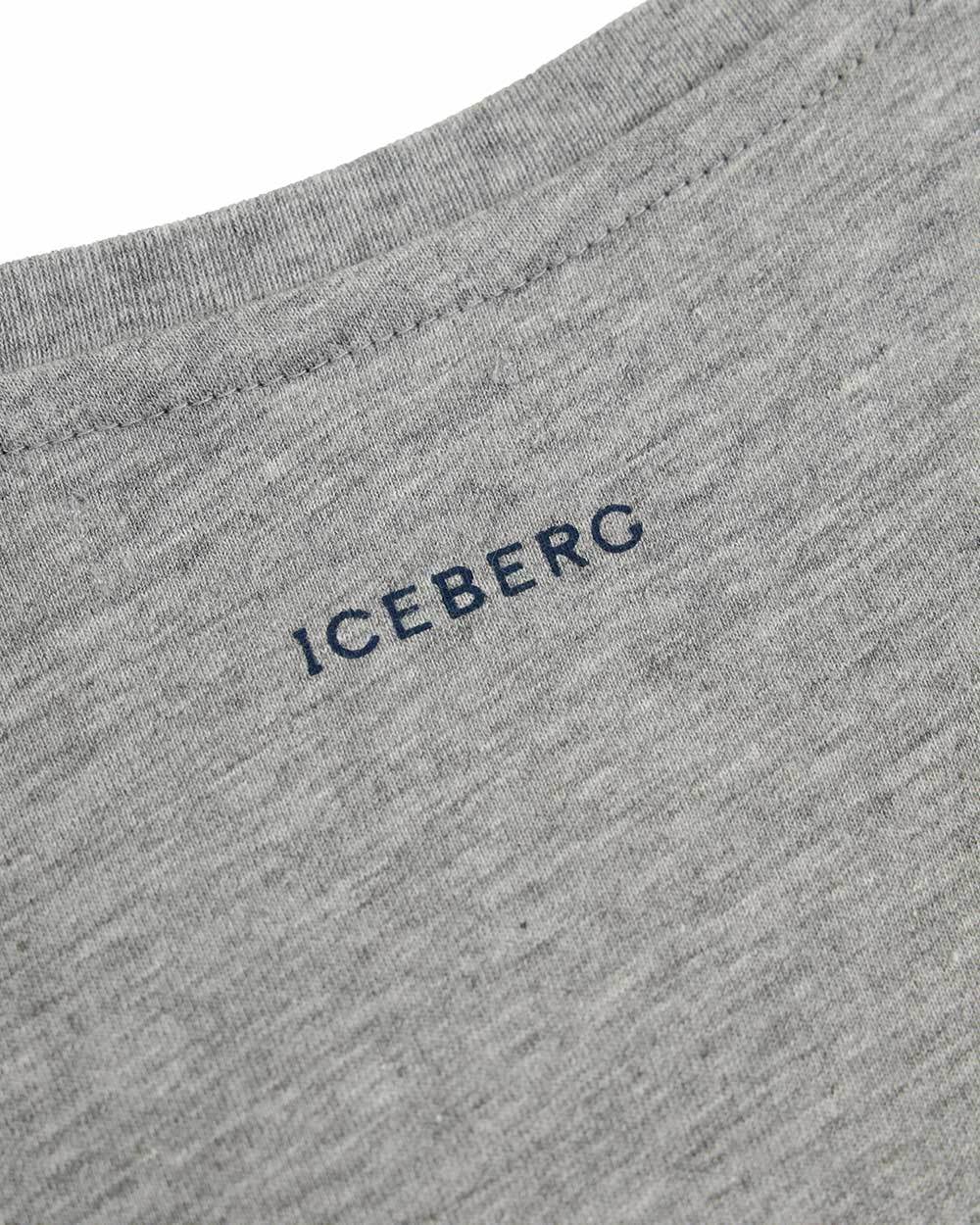 Iceberg Printed T-shirt In Gray