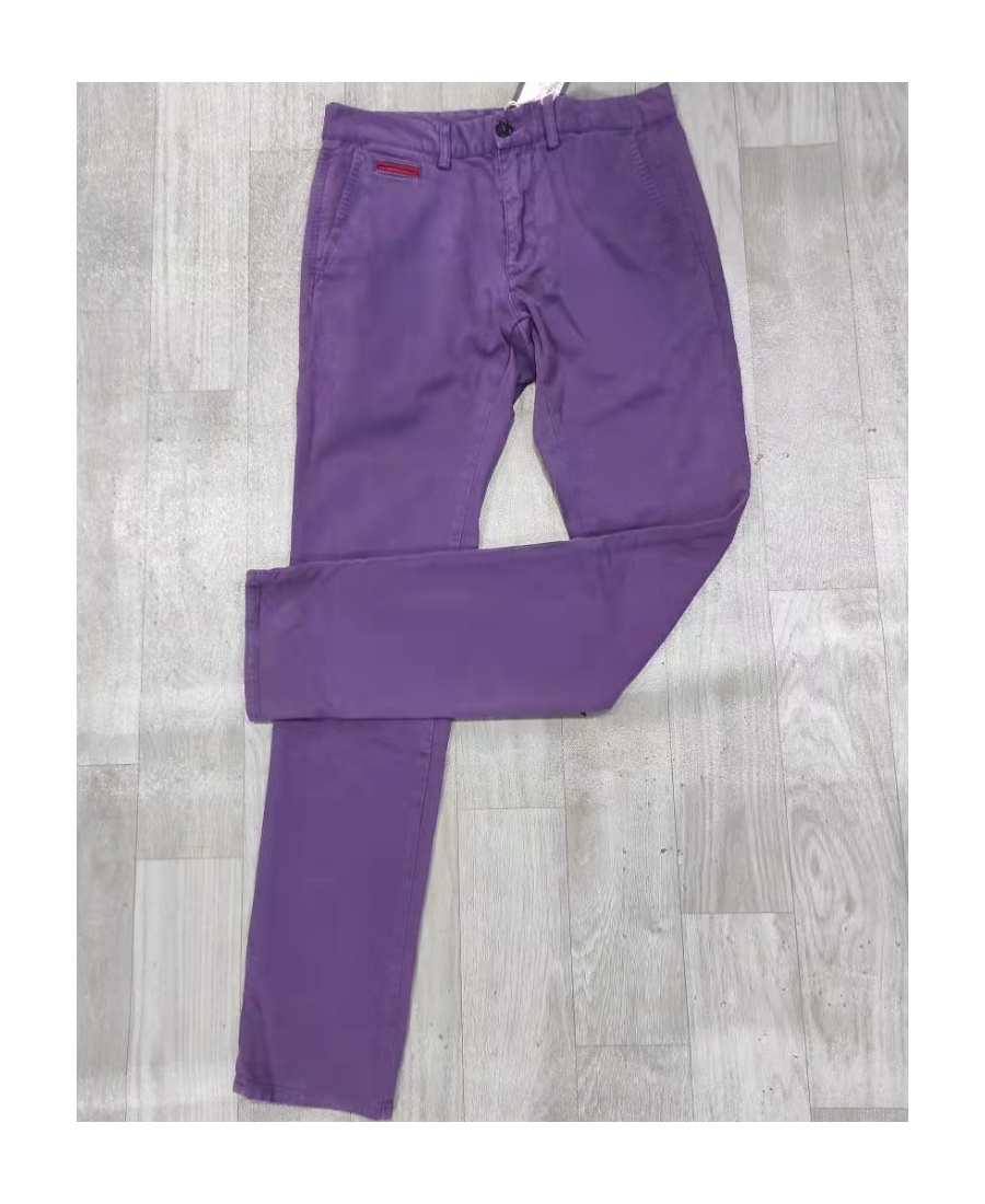 Moschino Logo Straight Casual Pants In Purple