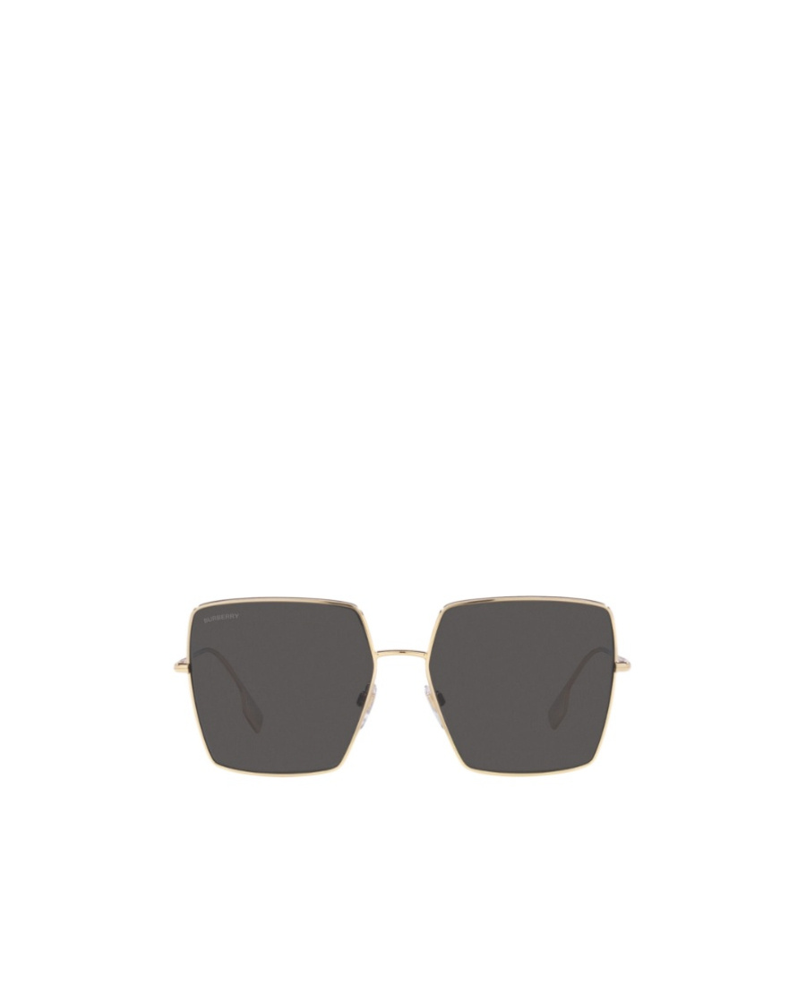 Burberry Womens Gold Be3133 Daphne Square-frame Metal Sunglasses In Black