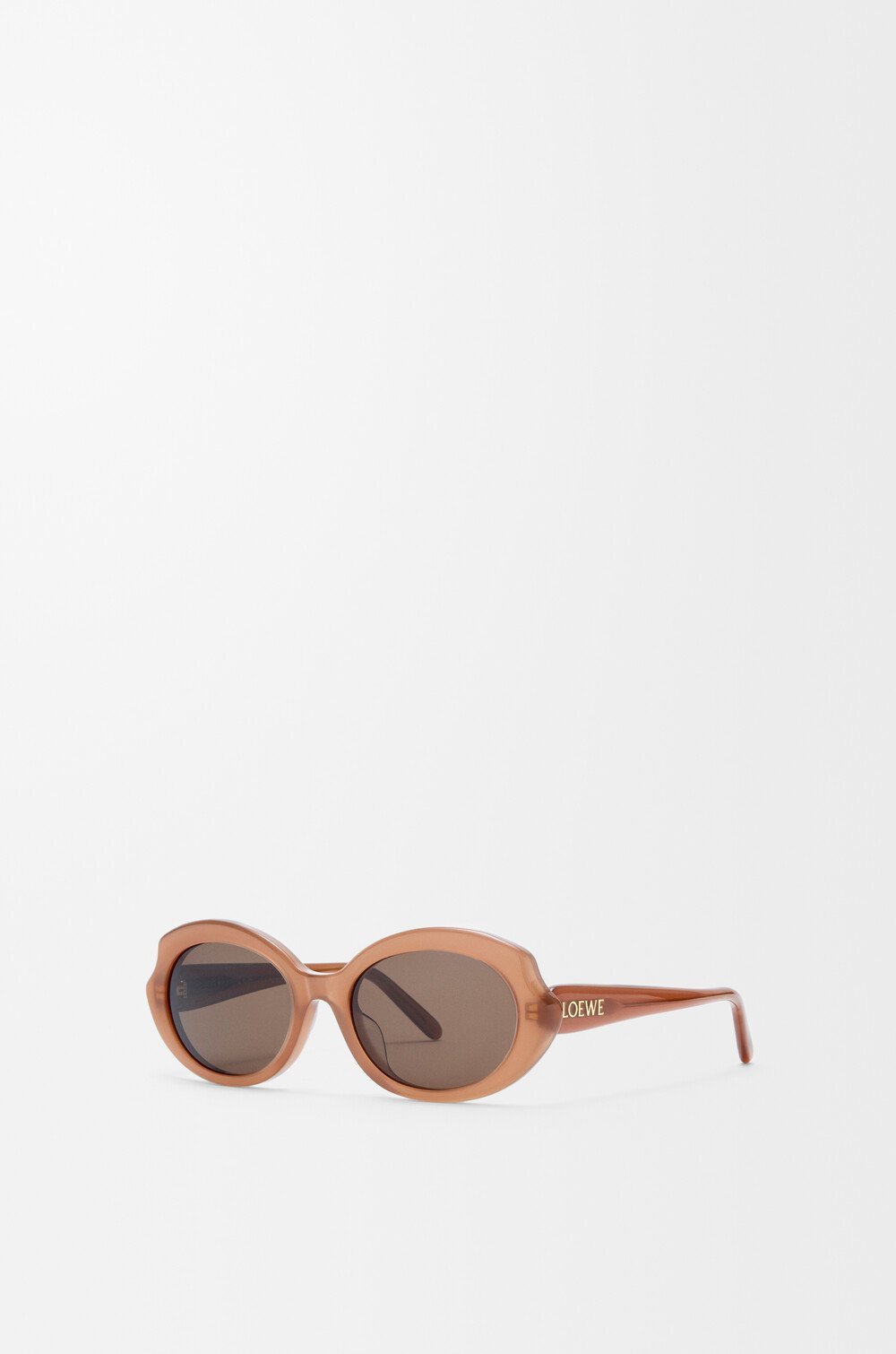 Loewe Occhiali Da Sole Mini Oval Slim In Brown