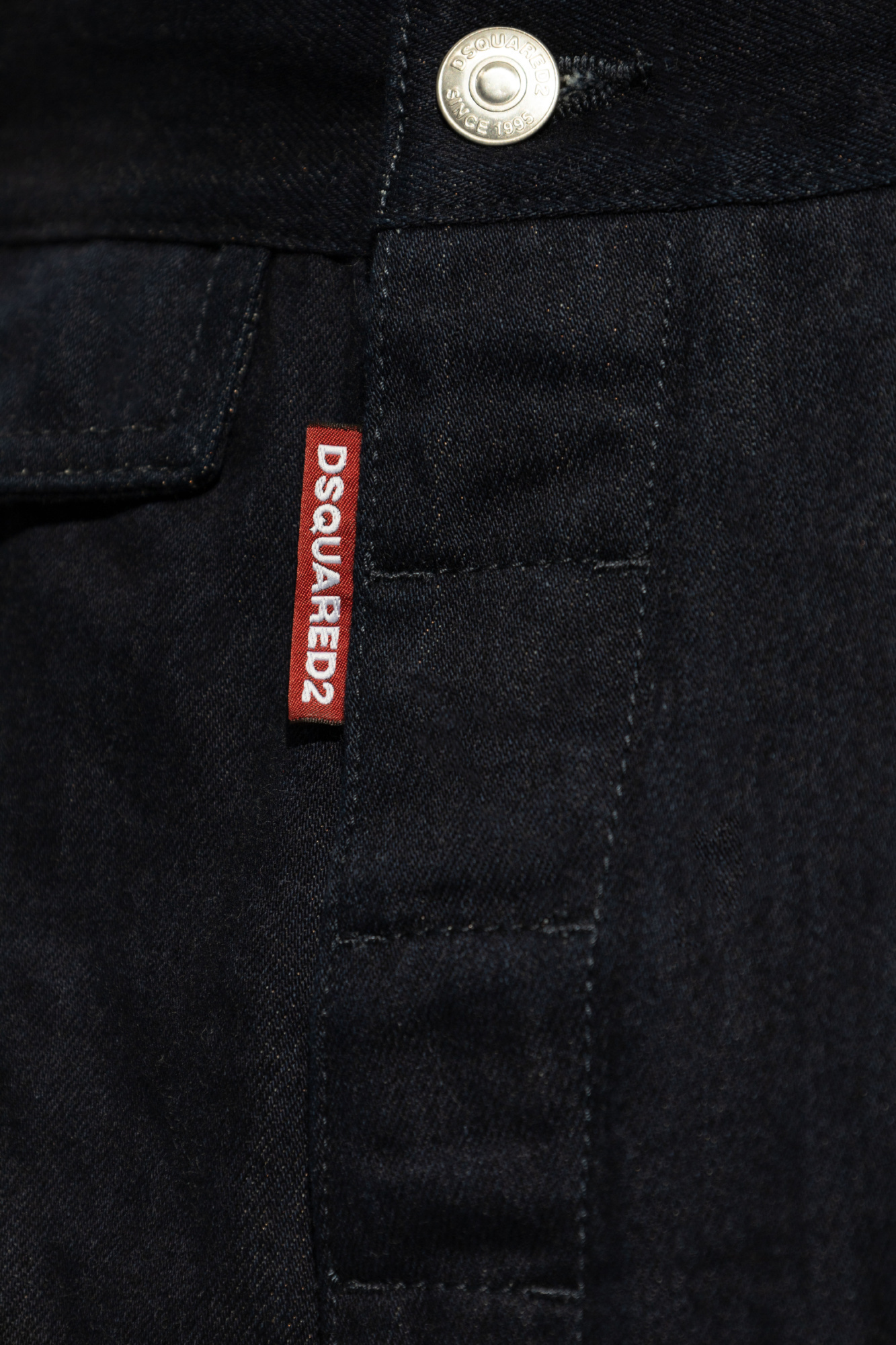 Dsquared2 Low-rise Tapered Jeans In Black