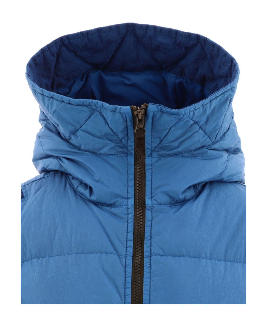 Stone Island Compass-badge Padded Jacket In Blue