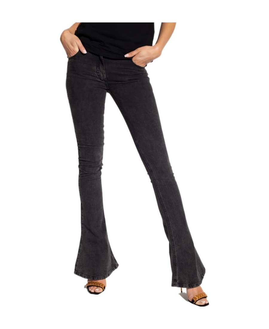 Balmain Low-rise Bootcut Jeans In Black