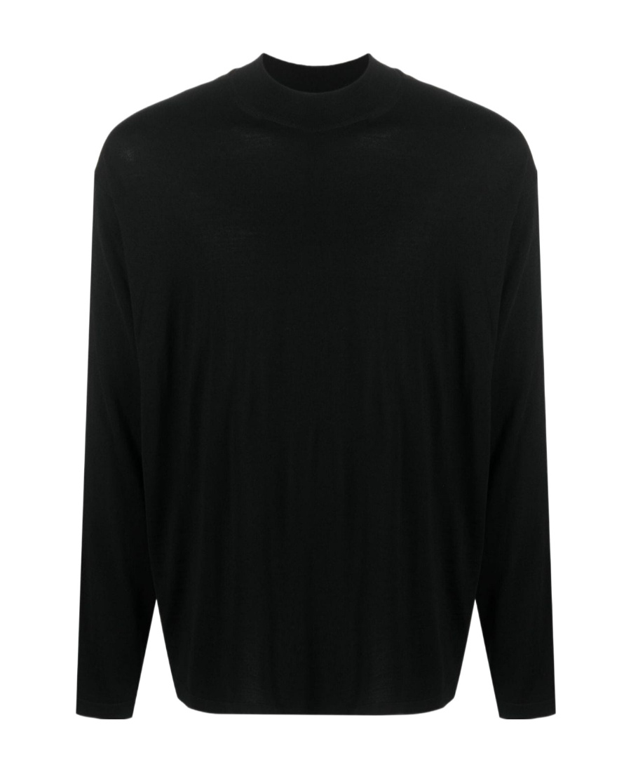 The Row Dolino Cotton Long Sleeve T-shirt In Black