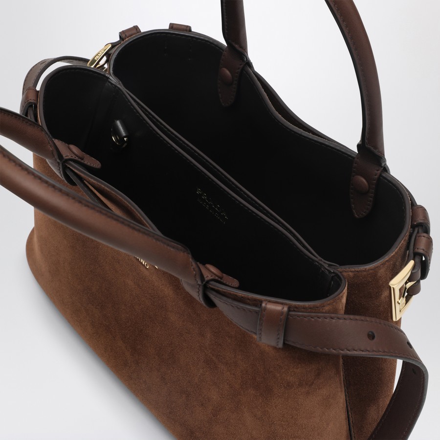 Prada Handtasche Mit Schnallendetail In Brown