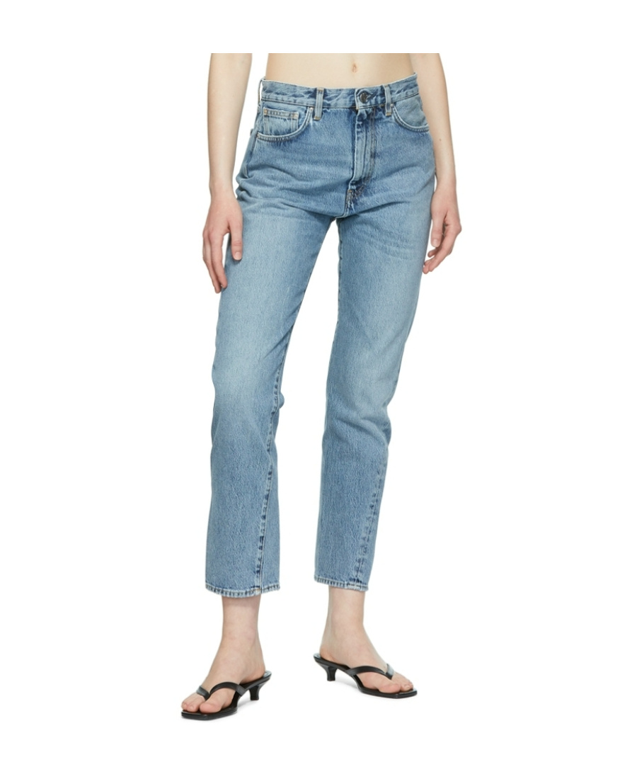 Totême Twisted-seam Jeans In Blue