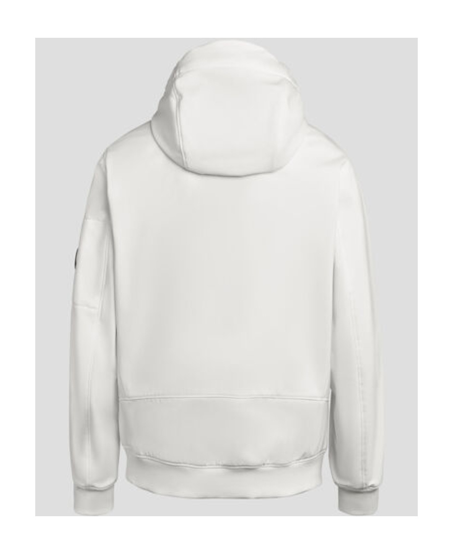 C.p. Company Lens-detail Zip-up Hooded Jacket In White