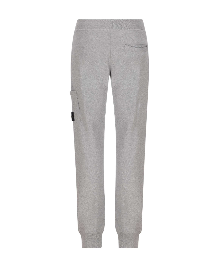 Stone Island Logo-patch Track Pants In Gray