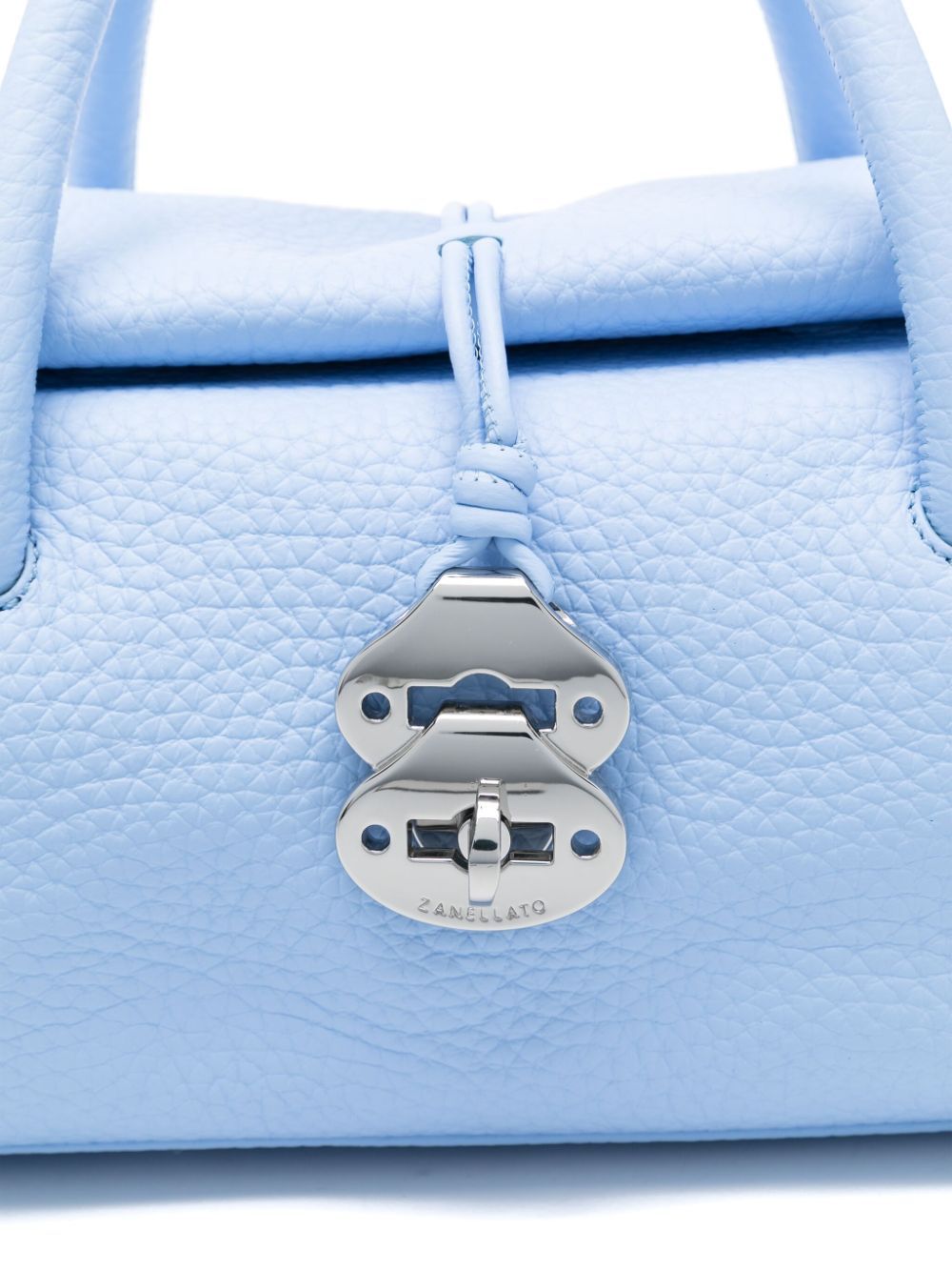 Zanellato Double Handle Shoulder Bag In Blue