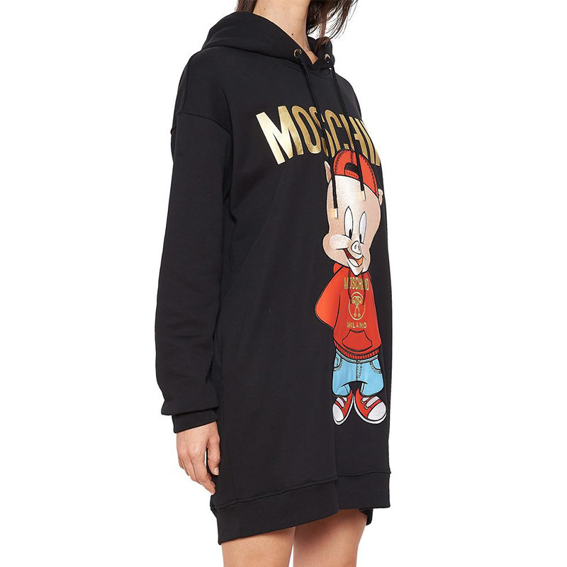 Moschino Logo Details Sweater In Black