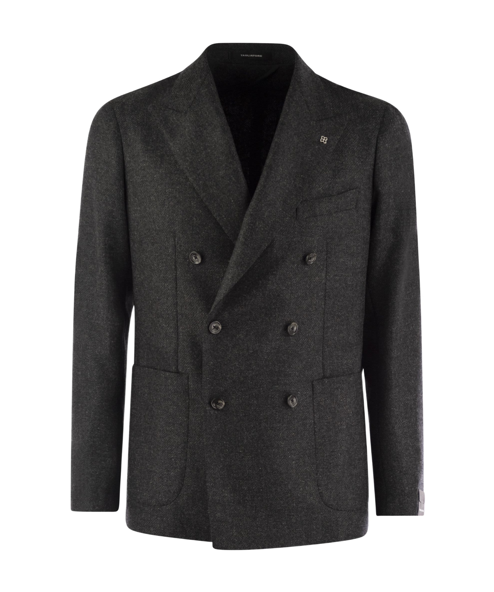 Shop Tagliatore Double-breasted Tailored Jacket In Black