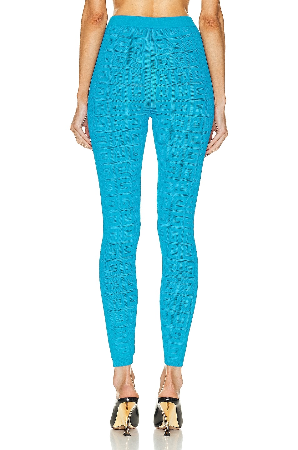 Givenchy Leggings In 4g Jacquard In Blue