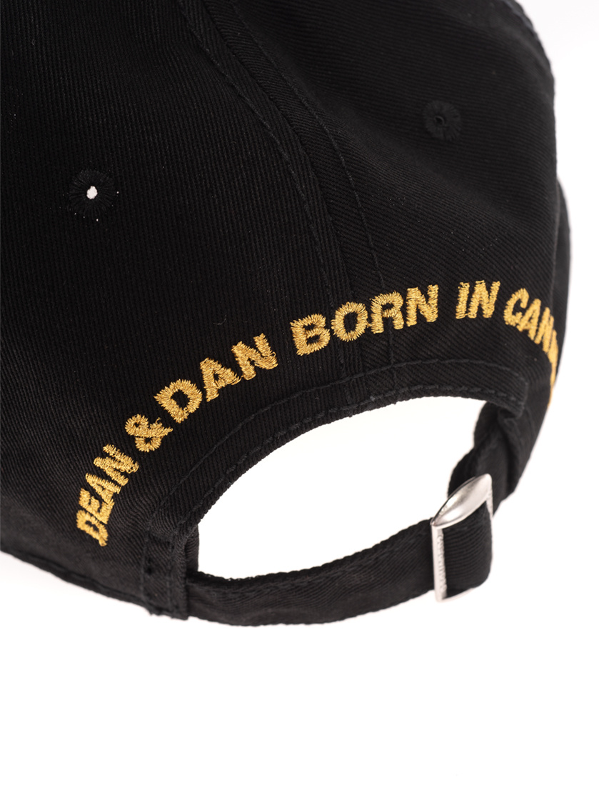 DSQUARED2 BEAD-EMBELLISHED LOGO PATCH CAP