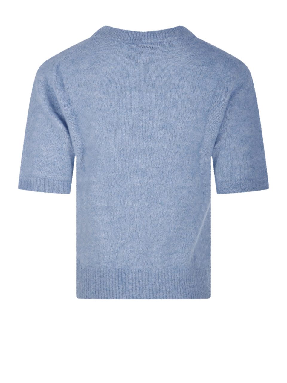 Shop Ganni Intarsia-knit Top