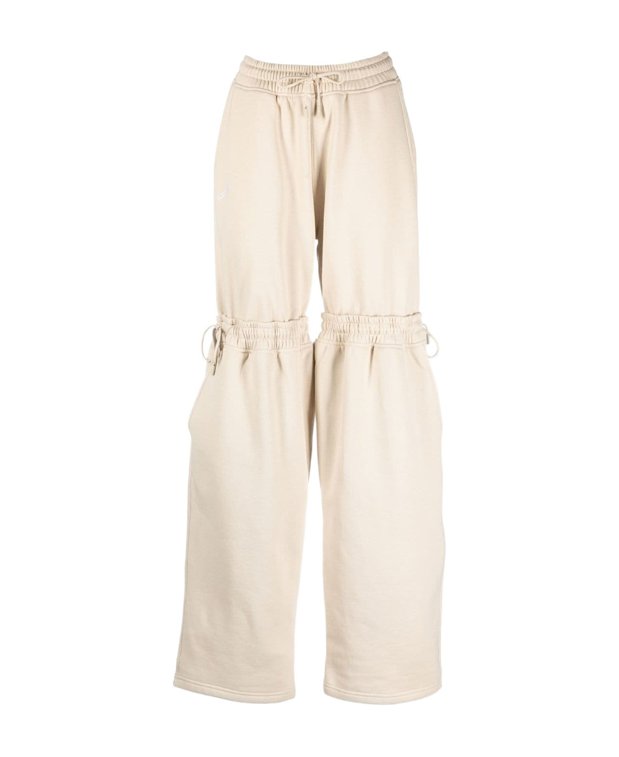 Coperni Drawstring-detail Wide-leg Track Pants In White