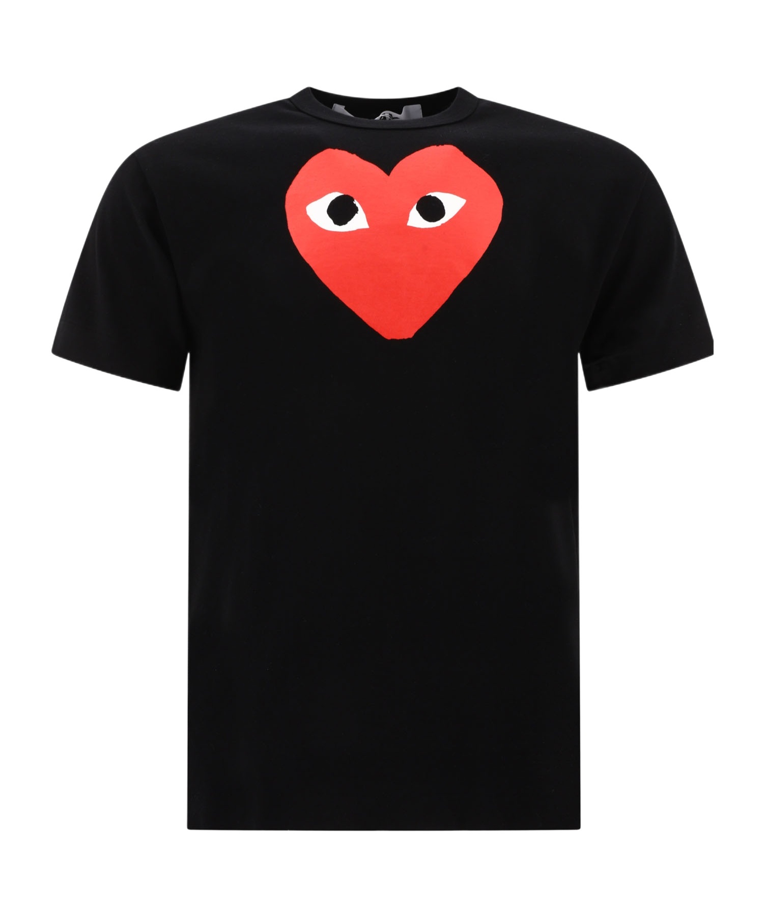 Comme Des Garçons Play Comme Des Garcons Play Heart Print T-shirt In Black
