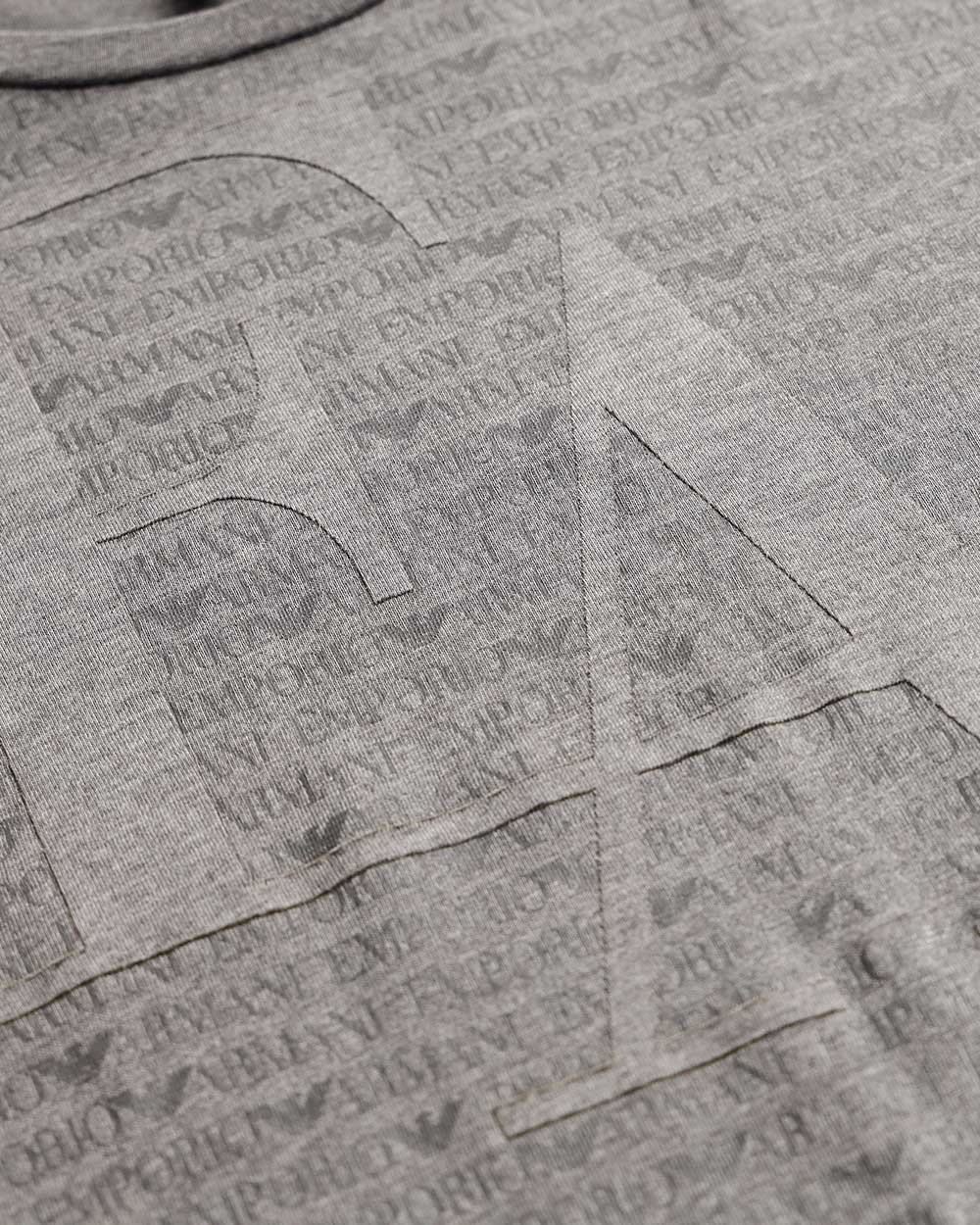 EMPORIO ARMANI OPEN-NECKED BLACK SHIRT