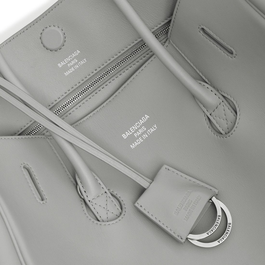 Balenciaga Hampton Small Tote Bag In Gray