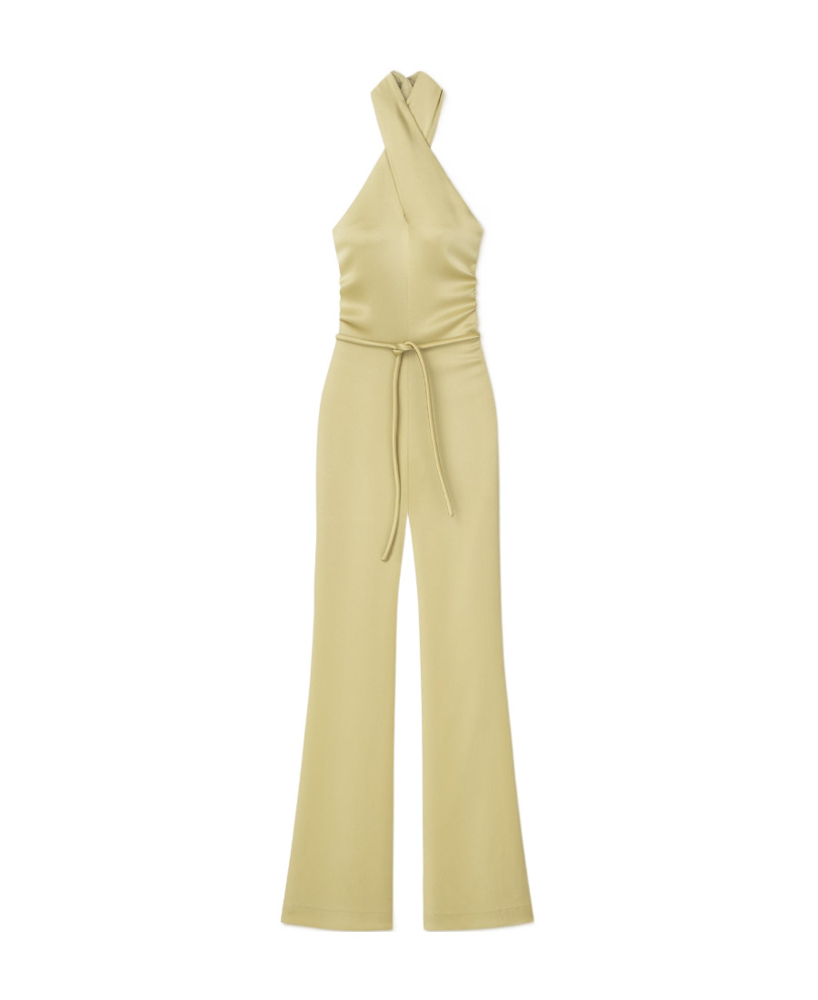 NANUSHKA DRAPED HALTERNECK JUMPSUIT