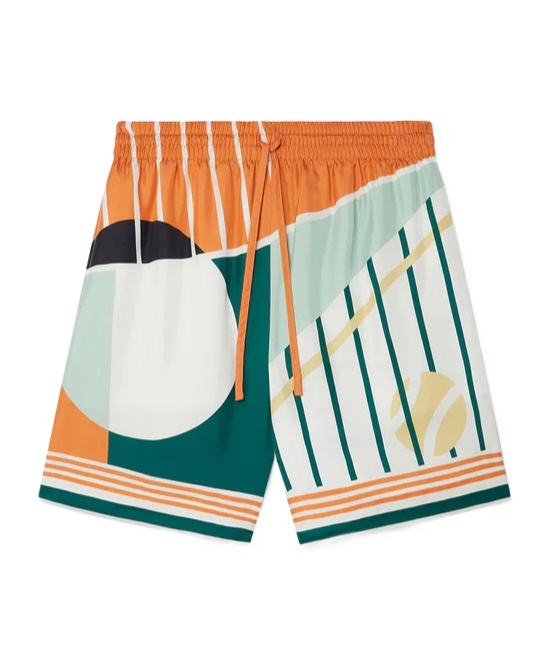 Casablanca Court Abstrait Bermuda Shorts In Multicolor