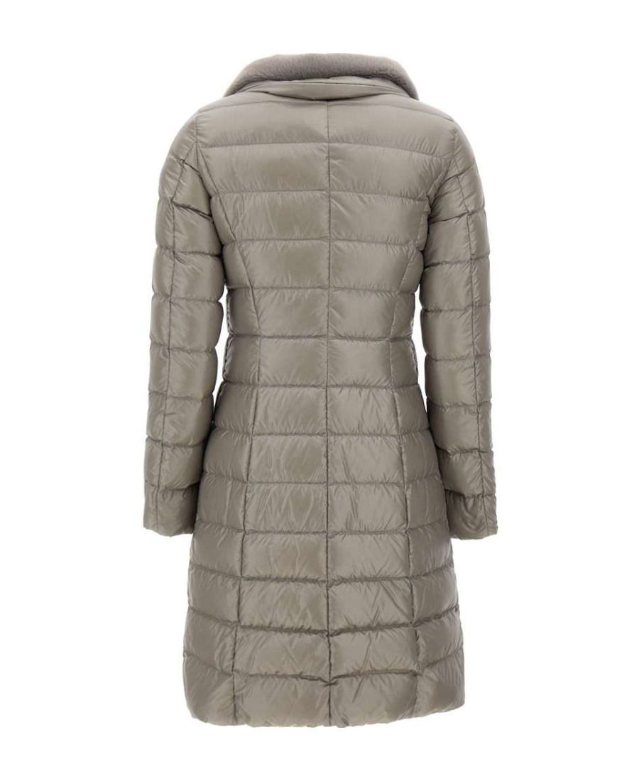 Herno Zip-up Padded Coat In Gray