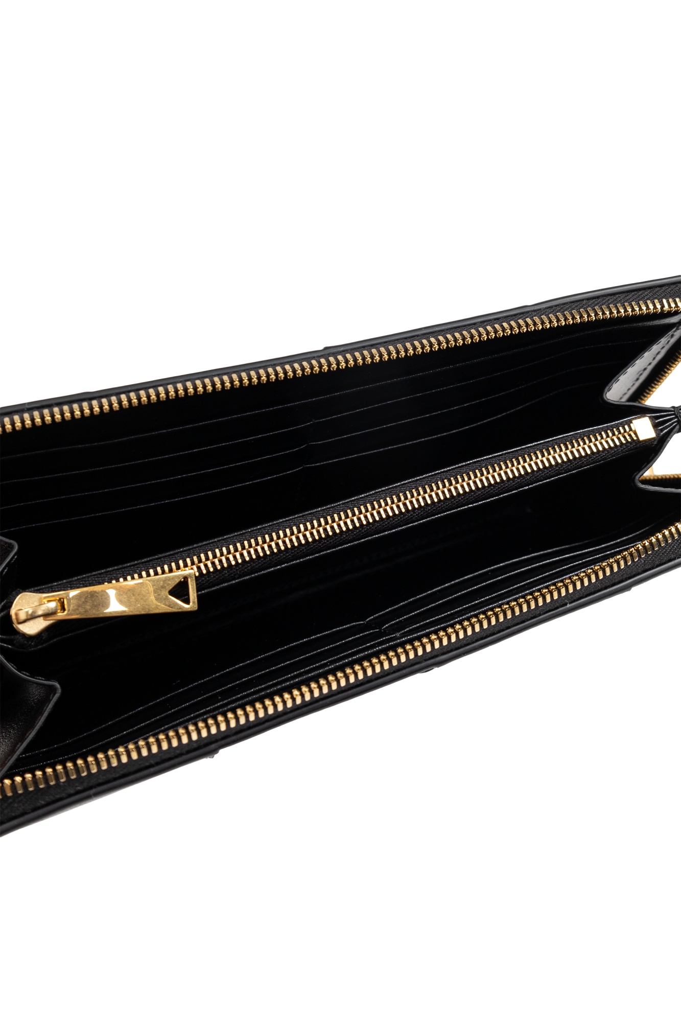 Bottega Veneta Weaving Wallet In Black
