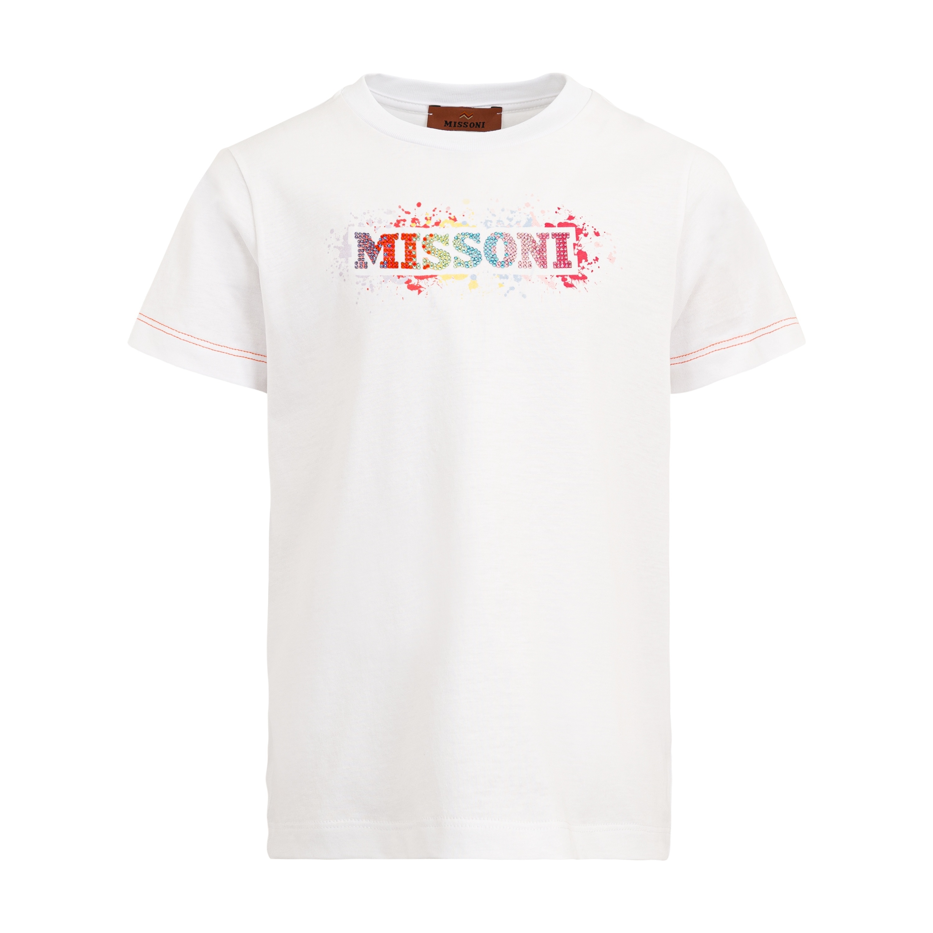 Missoni Round Neck T-shirt In White