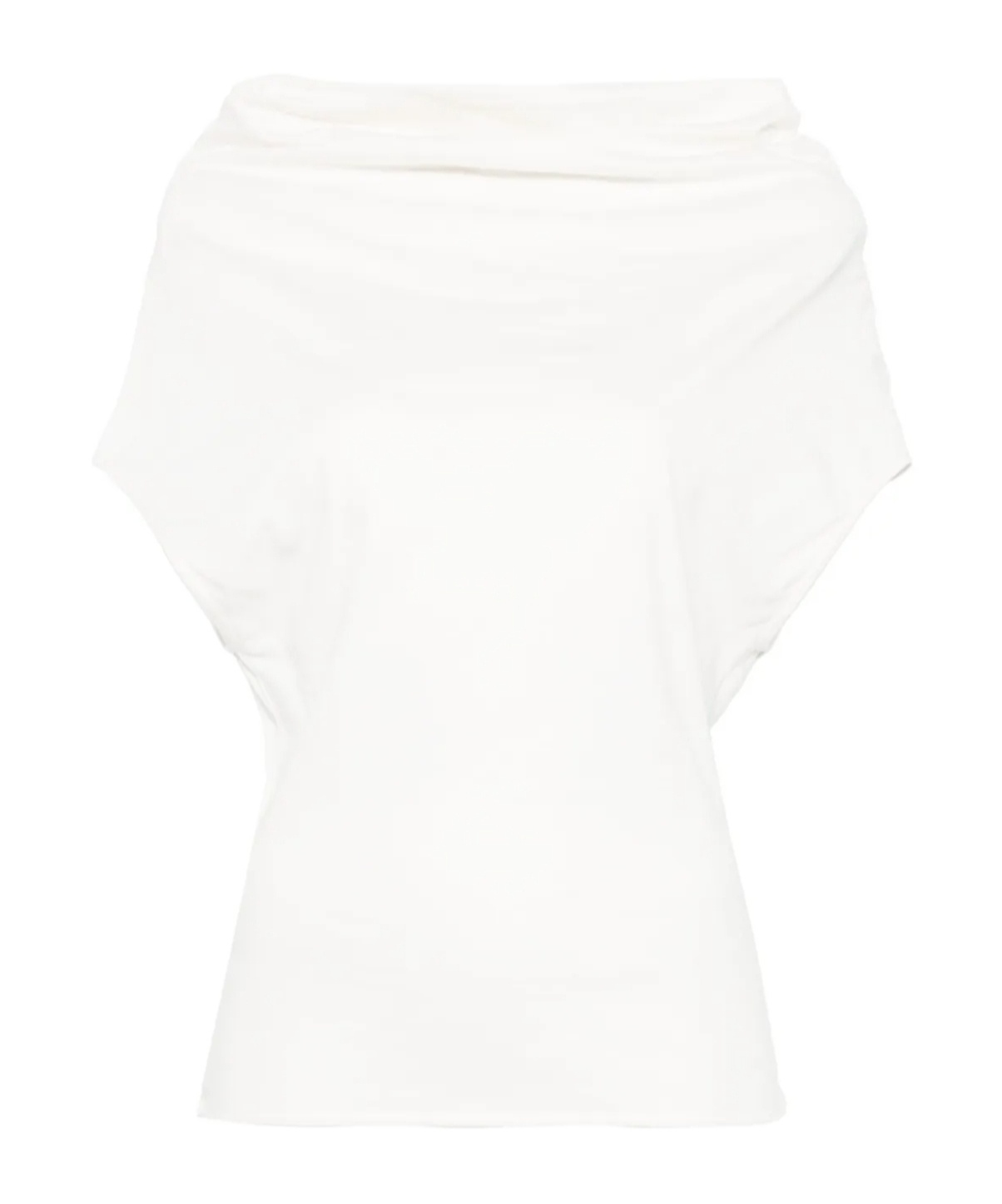 Rick Owens Shroud Tank Top In White