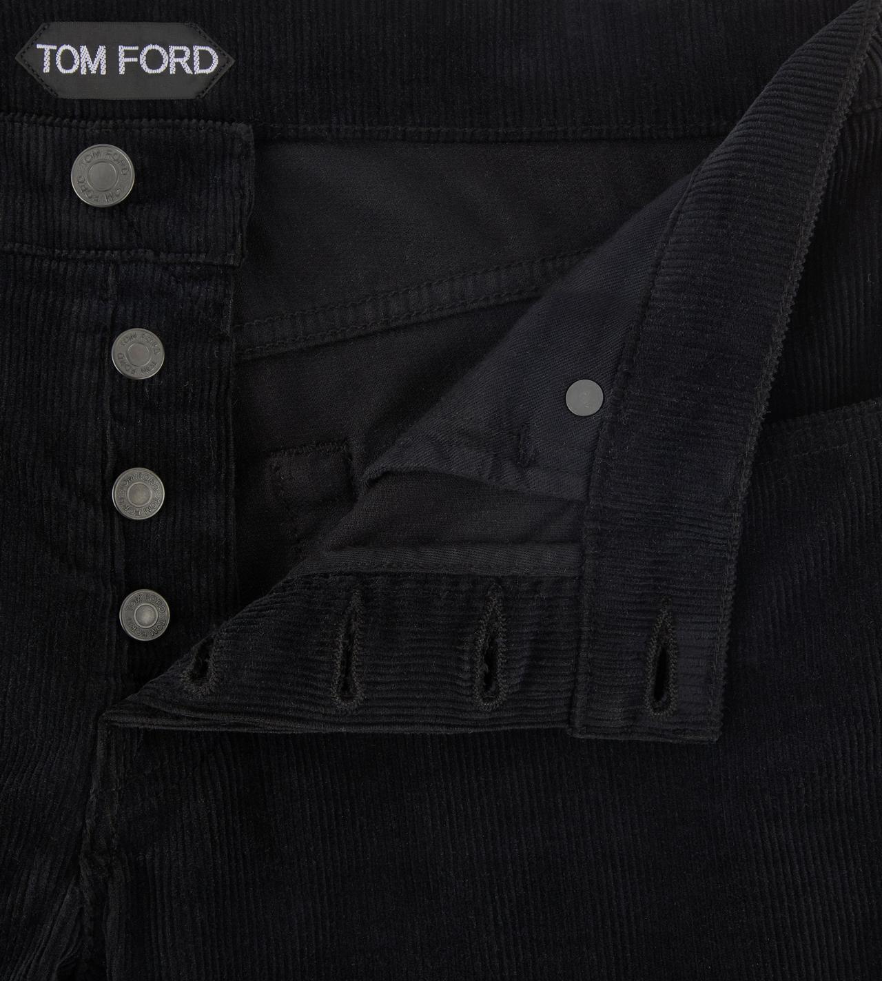 Tom Ford Corduroy Skinny Trousers In Black