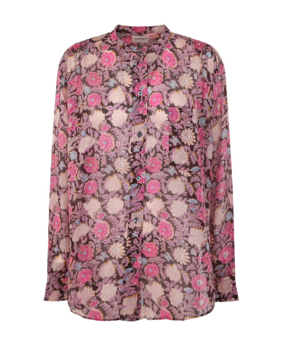 Shop Isabel Marant Étoile Maria Floral-print Blouse In Pink