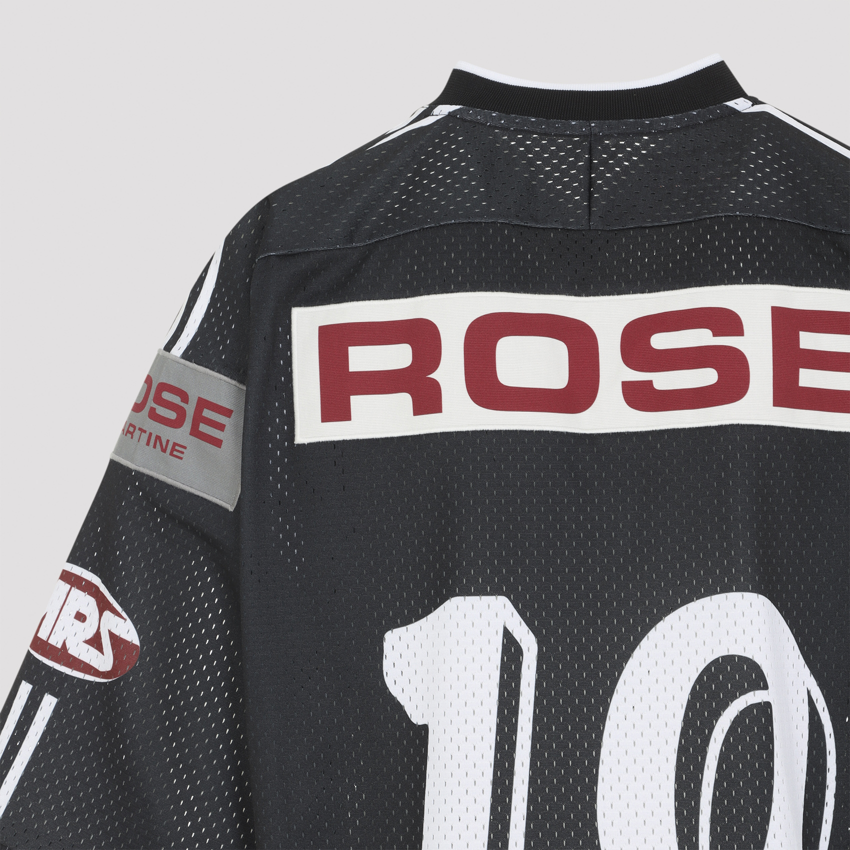 Martine Rose Oversized Hockey T-shirt Graphic Print In Gray