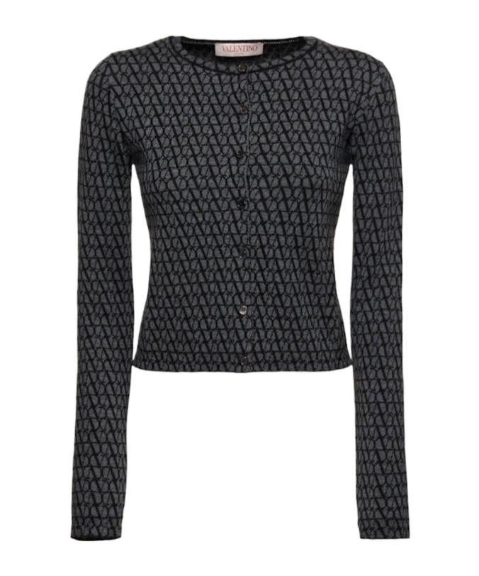 Valentino Round-collar And Long-sleeved Cardigan