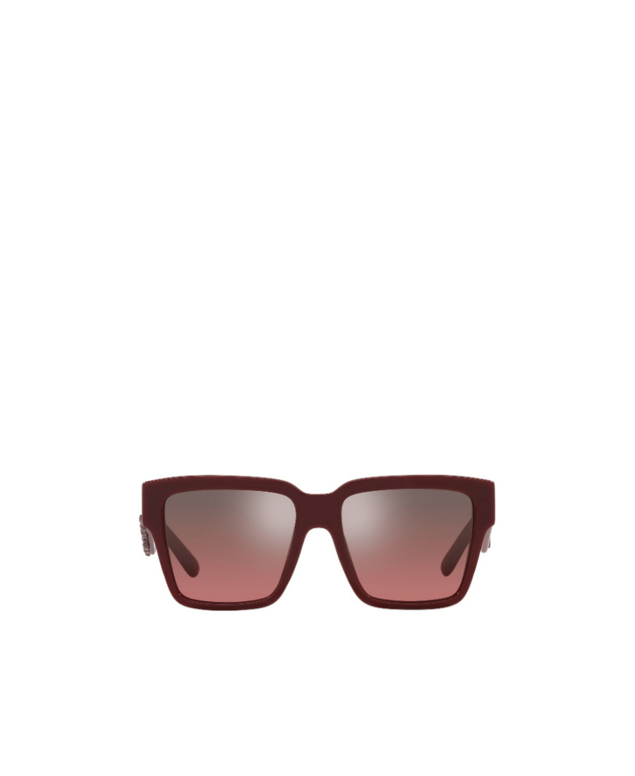 Dolce & Gabbana Logo-plaque Rectangle-frame Sunglasses In Brown