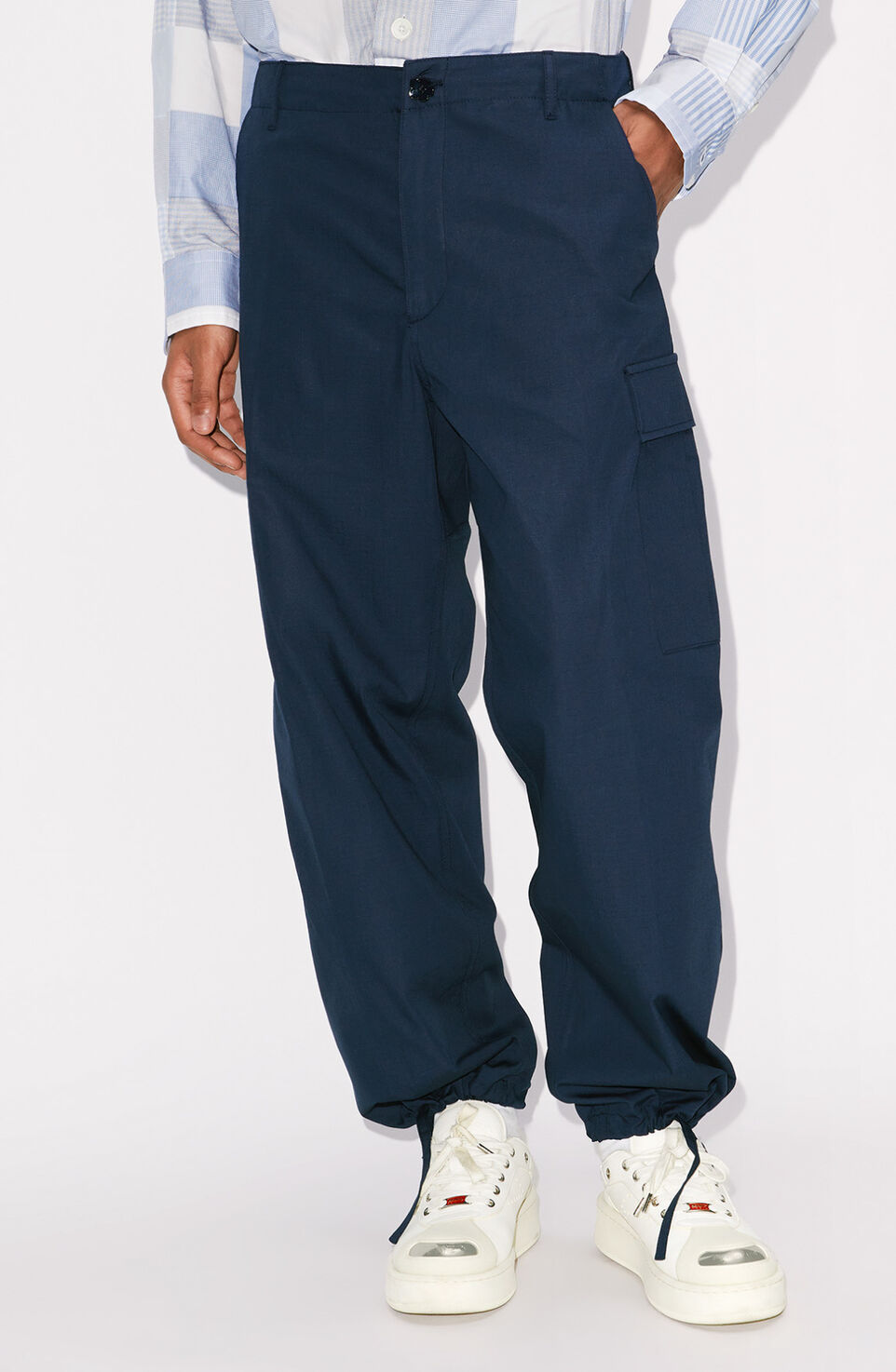 Kenzo Cargo Pants In Blue